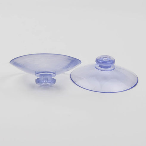 20Pcs Clear Suction Cups with Hooks, Transparent PVC Plastic Hanger Industrial Hooks for Home Decoration