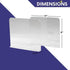 Bee Neat Closet Organization with Acrylic Clear Shelf Dividers - 2 Pack Shelf Separators for Clothes, Towels, and Books