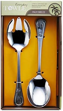Towle Living Palm Breeze Stainless Steel 2-Piece Serving Set