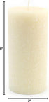 Root Candles Unscented Timberline Pillar Candle, 3 x 6-Inches, Buttercream