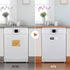 Dishwasher Magnet Clean Dirty Sign, Shutter Changes with Push, Non-Scratching Strong Magnet, Wood White/Black