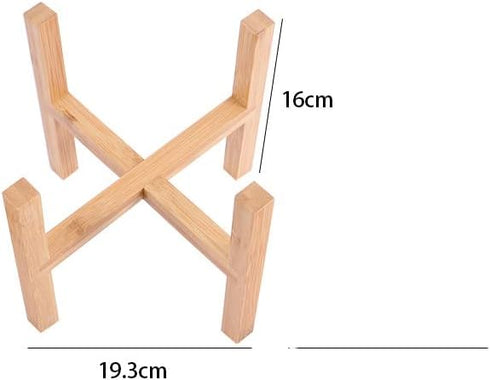 Wood Planter Pot Stand,Bonsai Pot Holder Display Potted Rack Detachable Plant Container Shelf Indoor Flower Pot Stand To Protect The Floor
