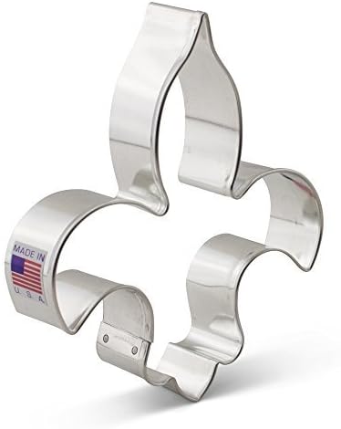 Fleur de Lis Cookie Cutter, 4.75" by Ann Clark – Made in USA