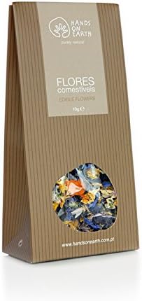 Organic Mixed Dried Edible Flower Petals, 10g (0.35 oz) - for Cake Decorating, Culinary, Baking, Cocktail