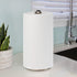 FitWell Paper Towel Holder for Kitchen Countertops, Steel Stand for Standard & Jumbo Rolls, Satin Nickel