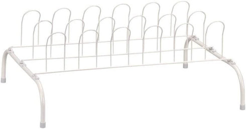 9-Pair Household Essentials Wire Shoe Rack, White