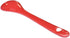 Red Porcelain Egg Spoons - Set of 6 Ceramic Spoons, 4.7 Inch for Coffee, Dessert, Yogurt, Tea, Milky Tea