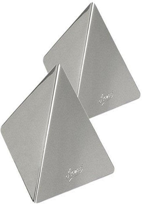 Ateco 4935 Stainless Steel Small Pyramid Mold, Set of 2, 2.25 by 1.5-Inches High