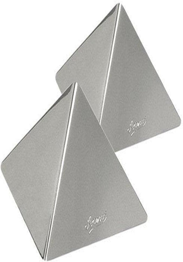 Ateco 4935 Stainless Steel Small Pyramid Mold, Set of 2, 2.25 by 1.5-Inches High