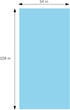 DecorRack 2 Rectangular Tablecloths, BPA-Free Plastic, 54 x 108 inch for Parties, Picnic, Light Blue