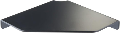 YUjieSTC 3mm 6 Inch Corner Shelf Wall Mounted, Black Corner Shelf, Shower Shelf, Floating Corner Shelf Aluminum Matte