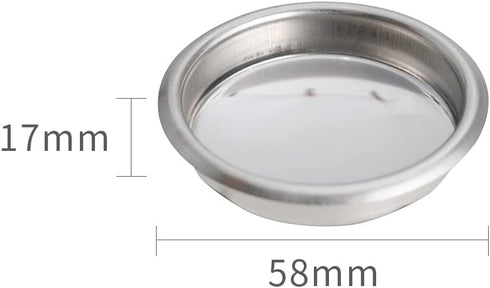 Coffee Machine Cleaning Set,1Piece Coffee Machine Brush with Spoon and 1 Piece 58mm Stainless Steel Backflush Insert, Metal Blind Filter for Espresso Machine by watchget