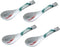 Ceramic Soup Spoons Set of 4, Chinese Style Glaze Porcelain Rice Spoons, Dark Green Asian Tableware