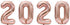 Balloon Number, 40 inch Rose Gold Foil Balloons Numbers Mylar 0-9 for Birthday Party, Wedding, Bridal Shower