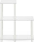 2-Tier 5-Cube Furinno Turn-N-Tube Storage Shelves, Ladder Shape Book Shelf with Open Frame Design, Corner Shelf