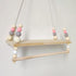 Macrame Wall Hanging Shelf, Hanging Shelves with Wooden Beads, Floating Shelf for Bedroom, Living Room, Corridor