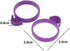 60 Pcs Reusable Pastry Bag Ties, Silicone Decoration Clips for Cake Piping, 15 Each Light Purple, Blue, Pink, Green