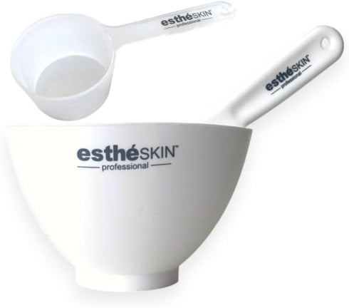 Mixing Bowl, Spatula & Measuring Spoon 3pcs Set for Facial Rubber Mask - Ideal for Skincare Treatments
