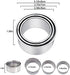 Biscuit Cutters, 3 Pcs Round Cookie Cutters, Stainless Steel Dumpling Cutters, Cake Pastry Molds for Baking