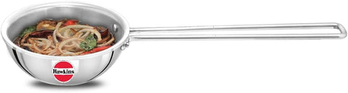 HAWKINS 1.5 Cup Tadka Pan, 360 ml Triply Stainless Steel Induction Pan, Silver (STP15)