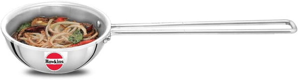 HAWKINS 1.5 Cup Tadka Pan, 360 ml Triply Stainless Steel Induction Pan, Silver (STP15)