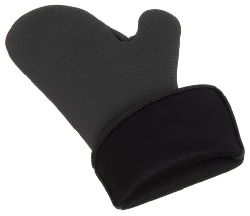 San Jamar Ultigrip Oven Mitt, Neoprene, 17 Inches, Black, Heat and Cold Protection for Cooking