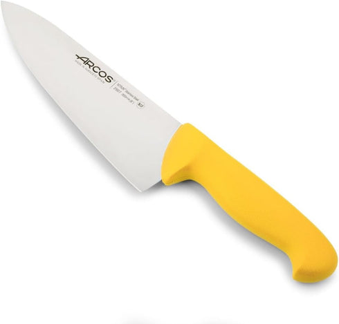 Arcos Chef Knife, 8 Inch Nitrum Stainless Steel, 200 mm Blade - Professional Multipurpose Cooking Knife, Ergonomic