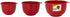 GLAD Mixing Bowls with Pour Spout, Set of 3 Non-Slip BPA Free Plastic, Dishwasher Safe Kitchen Cooking Supplies (Red)