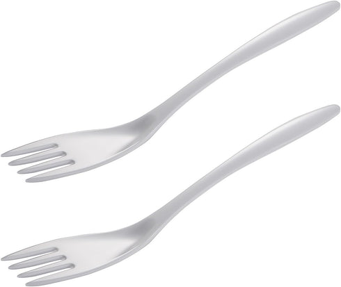Melamine Fork, White, Set of 2