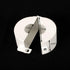 TEMEILI Metal Outdoor Faucet Lock Prevents Water Theft, Fits Garden Spigot & Hose Bib (White with Key)