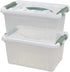 Pekky 6 Quart Storage Container Box with Handle, Latching Fresh Design, Small Toy Organizer Bin, 2-Packs