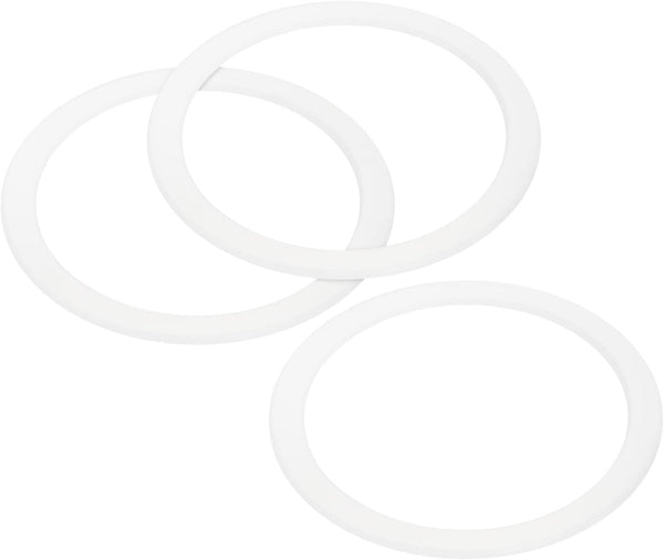 MECCANIXITY White Silicone Gasket Seal for Coffee Maker, Replacement Ring 72x88x2.5mm for 12-Cup Aluminium Pot, Pack of