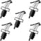 HORNO 5 Pack Oil Spouts, Olive Oil Vinegar Bottle Stopper Dispenser, Leakproof Bottle