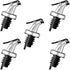 HORNO 5 Pack Oil Spouts, Olive Oil Vinegar Bottle Stopper Dispenser, Leakproof Bottle