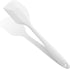 White Silicone Spatula for Cooking, Heat Resistant 10.8In Small Kitchen Spatula for Baking