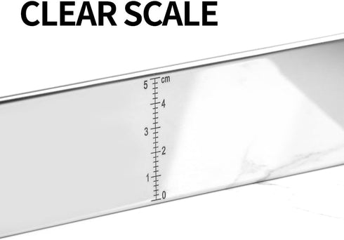 Guowall Extensible Stainless Steel Square Cake Mold, Heavy Duty Adjustable Mousse Ring - 10 * 7in