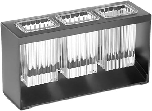 Countertop Cutlery Drying Holder, 3 Cups Cutlery Drainer Box, Tabletop Utensil Organizer for Forks, Chopsticks, Kitchen
