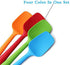 Food Grade Silicone Spatula Set - Heat Resistant Small Rubber Spatulas, 4 Piece Multicolor
