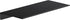 Danpoo Black Metal Wall Shelf - Small Floating Shelf, 12" Display Shelves for Bathroom Storage