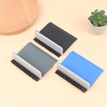 4Pcs Black Kitchen Sink Squeegee Cleaner, Countertop Brush Wiper, Vegetable Cleaning Tool Accessories
