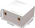 Keepsake Box for Memories, Large White Wooden Storage Box