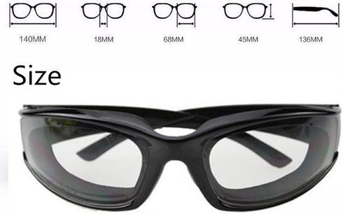 Unisex Tear Proof Cut Onion Goggles - Safety Glasses for Kitchen, Cooking, BBQ, Cleaning, Cycling; OG1