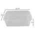 Pekky 15 Quart Clear Plastic Storage Box, Organizer Bin (2 Packs)