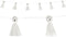 Yarn Ghosts with Googly Eyes Tassel Garland, 5" x 10.5" Halloween Decor for Parties & Homes (1 Count)