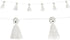 Yarn Ghosts with Googly Eyes Tassel Garland, 5" x 10.5" Halloween Decor for Parties & Homes (1 Count)