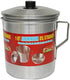Bene Casa Fine Filter Aluminum Oil Strainer and Dispenser (1 Quart), Dishwasher Safe with Stay-tight Lid