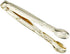Mini Serving Tongs, Set of 4 Appetizer Tongs, 5 Inches (Gold)