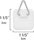 Artliving 1.25 Inch Invisible Adhesive Plate Hanger Set, Vertical Plate Holders for The Wall (50 Pack)