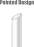 ALINK Reusable Clear Boba Straws, 13 mm x 10.5 in Jumbo Hard Plastic Smoothie Straws, Pack of 8 with Cleaning Brush