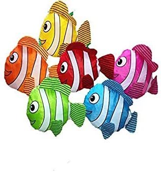 20pcs Colorful Reusable Fish Shopping Foldable Bags, Shoulder Tote (Random Color)